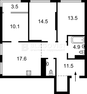 Квартира W-7433614, Некрасова Віктора (Північно-Сирецька), 6, Київ - Фото 2
