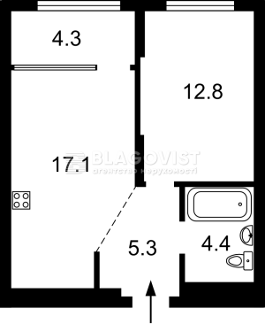 Квартира W-7433624, Змиенко Всеволода, 10/3, Киев - Фото 2