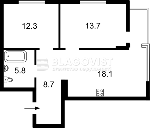 Квартира W-7438535, Олеся Олександра, 7, Київ - Фото 2
