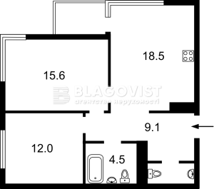 Квартира W-7438542, Олеся Олександра, 9а, Київ - Фото 2