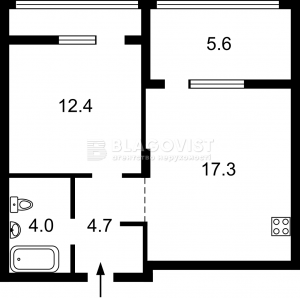 Квартира W-7310880, Гарета Джонса (Хохловых Семьи), 12, Киев - Фото 2