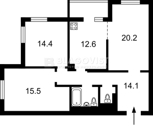 Квартира W-7348749, Никольско-Слободская, 6в, Киев - Фото 3