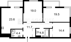 Квартира W-7352348, Маккейна Джона (Кудрі Івана), 1б, Київ - Фото 2