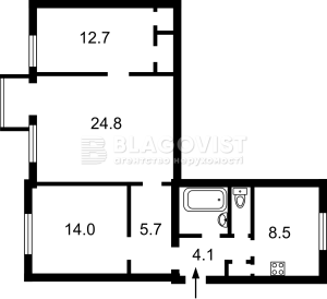 Квартира W-7383517, Ильенко Юрия (Мельникова), 10, Киев - Фото 2