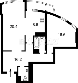 Квартира W-7431647, Соборності просп. (Возз`єднання), 30, Київ - Фото 2