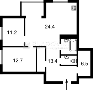 Квартира W-7432668, Микільсько-Слобідська, 3б, Київ - Фото 5