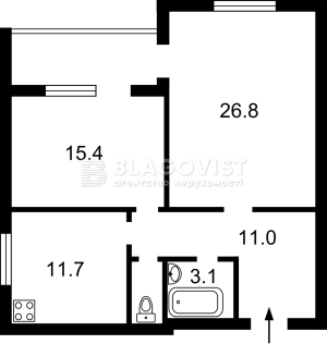Квартира W-7433110, Дарницький бул., 8, Київ - Фото 2