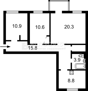 Квартира W-7433505, Гончара О., 90/92, Київ - Фото 2