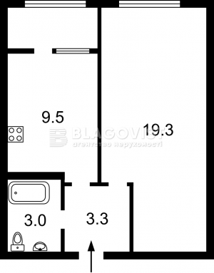 Квартира W-7303935, Кикабидзе Вахтанга (Булгакова), 12, Киев - Фото 2