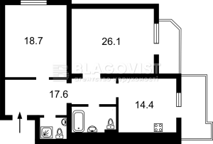 Квартира W-7421688, Голего Миколи (Лебедєва-Кумача), 5, Київ - Фото 2