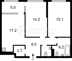 Квартира W-7365492, Днепровская наб., 15к, Киев - Фото 3