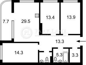 Квартира W-7365500, Днепровская наб., 15к, Киев - Фото 2