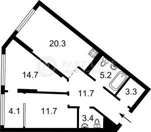 Квартира W-7392501, Днепровская наб., 15ж, Киев - Фото 2
