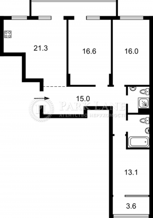 Квартира W-7301015, Олеся Александра, 5, Киев - Фото 1