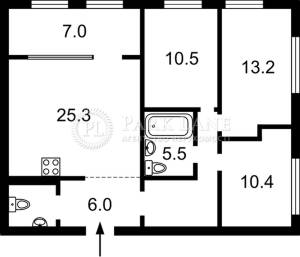 Квартира W-7373202, Змиенко Всеволода, 21, Киев - Фото 1