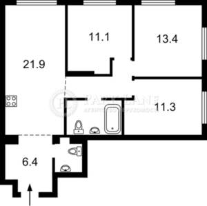 Квартира W-7436696, Змієнка Всеволода, 15/23, Київ - Фото 1