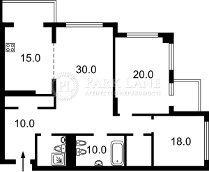 Квартира W-7444192, Верхогляда Андрея (Драгомирова Михаила), 7, Киев - Фото 3