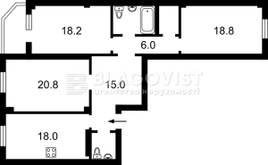 Квартира W-7421523, Дмитрівська, 75, Київ - Фото 14