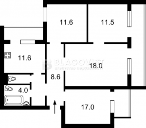 Квартира W-7302400, Гетьмана Вадима (Індустріальна), 46а, Київ - Фото 15