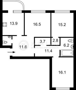 Квартира W-7433665, Пчелки Елены, 2, Киев - Фото 2