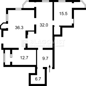  Нежитлове приміщення, W-7369232, Ахматової Анни, 3, Київ - Фото 3