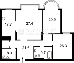 Квартира W-7419130, Институтская, 18а, Киев - Фото 4