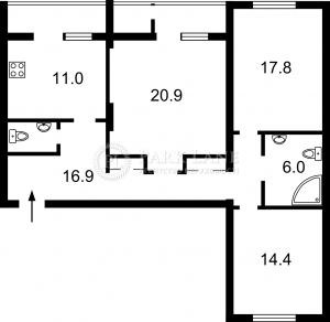 Квартира W-7102516, Петлюры Симона (Черняховского), 21в, Бровары - Фото 2