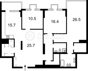 Квартира W-7282656, Верхогляда Андрея (Драгомирова Михаила), 18а, Киев - Фото 2