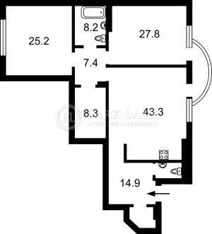 Квартира W-7328843, Бульварно-Кудрявская (Воровского), 36, Киев - Фото 2