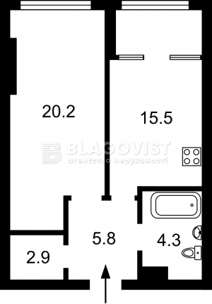 Apartment W-7312861, Beresteis'kyi avenue (Peremohy avenue), 11, Kyiv - Photo 11