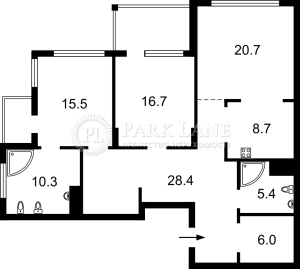 Квартира W-7370905, Верхогляда Андрея (Драгомирова Михаила), 20а, Киев - Фото 4