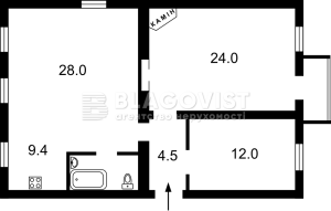 Квартира W-7434210, Прорізна (Центр), 12, Київ - Фото 12