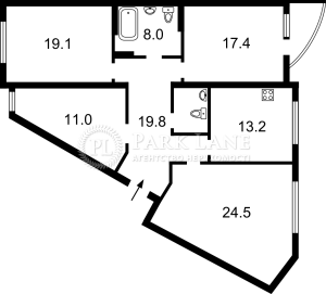 Квартира W-7406376, Черновола Вячеслава, 29а, Киев - Фото 15