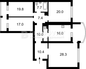 Квартира W-7369318, Ивасюка Владимира просп. (Героев Сталинграда просп.), 4 корпус 4, Киев - Фото 14