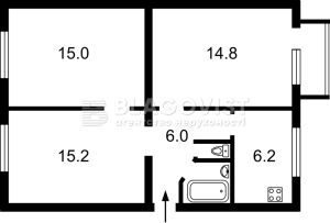 Квартира W-7432317, Богомольця Академіка, 8а, Київ - Фото 7