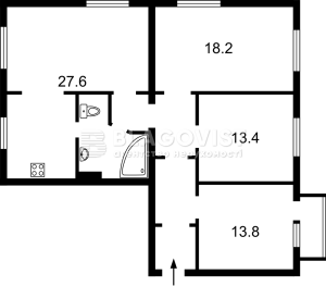 Квартира W-7432326, Міхновського Миколи бульвар (Дружби Народів бульвар), 13, Київ - Фото 11