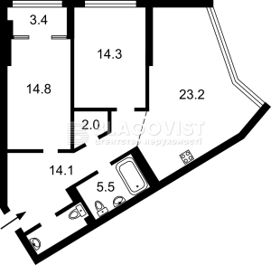 Квартира W-7432347, Берестейський просп. (Перемоги просп.), 11к1, Київ - Фото 9