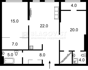 Квартира W-7438512, Бульварно-Кудрявська (Воровського), 17, Київ - Фото 15