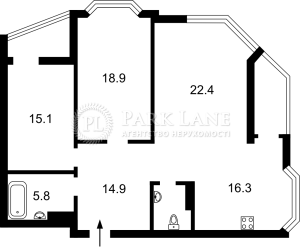 Квартира W-7374146, Ахматовой, 32/18, Киев - Фото 2