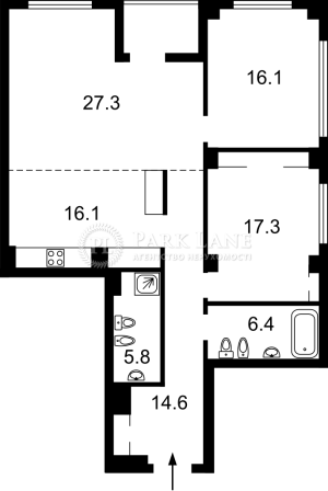 Квартира W-7368605, Володимирська, 86а, Київ - Фото 2