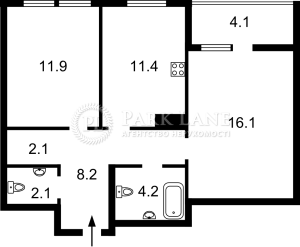 Квартира W-7430488, Бердника Олеся, 1в, Київ - Фото 2