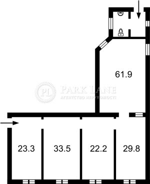  Офис, W-7348439, Чикаленко Евгения (Пушкинская), Киев - Фото 3