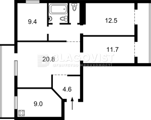 Квартира W-7373214, Уссурийская, 1-9, Киев - Фото 2