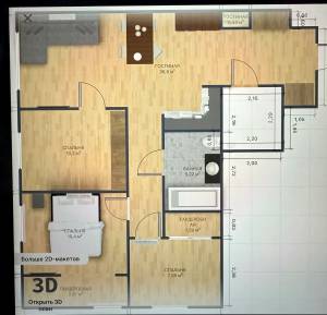 Квартира W-7436053, Змієнка Всеволода, Київ - Фото 3