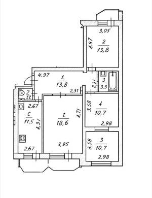 Квартира W-7436853, Рудницького Степана (Вільямса Академіка), 9, Київ - Фото 14
