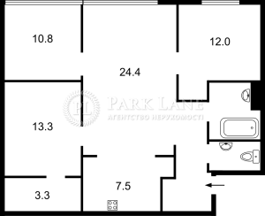 Квартира W-7443057, Здановской Юлии (Ломоносова), 50/2, Киев - Фото 13