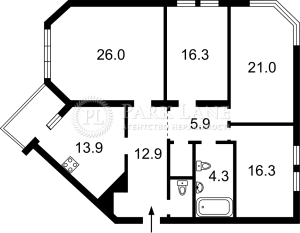 Квартира W-7443855, Бажана Миколи просп., 16, Київ - Фото 12