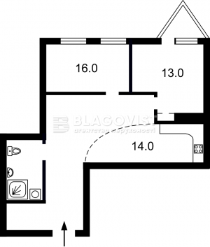 Квартира W-7307712, Саперно-Слобідська, 22, Київ - Фото 14