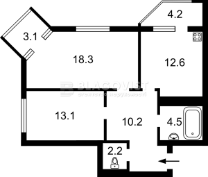 Квартира W-7337621, Бакинська, 37д, Київ - Фото 4
