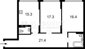 Квартира W-7366851, Максимовича Михайла (Трутенка Онуфрія), 71з, Київ - Фото 3